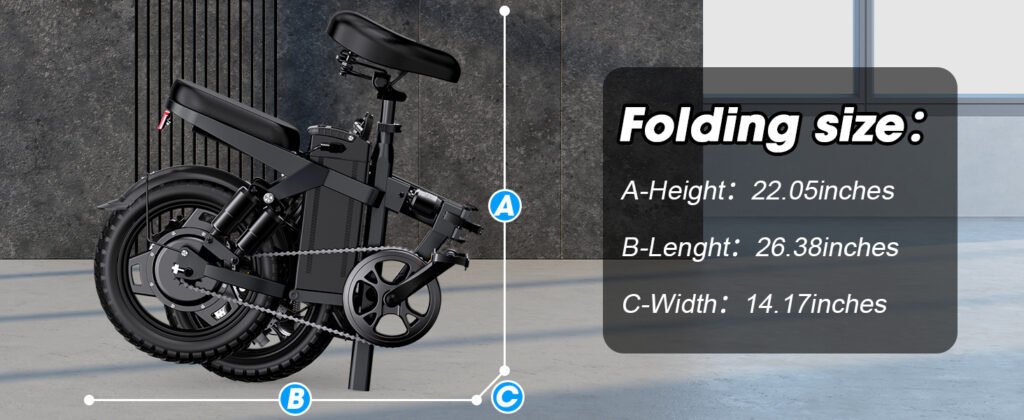INSDRGN electric bike folded size