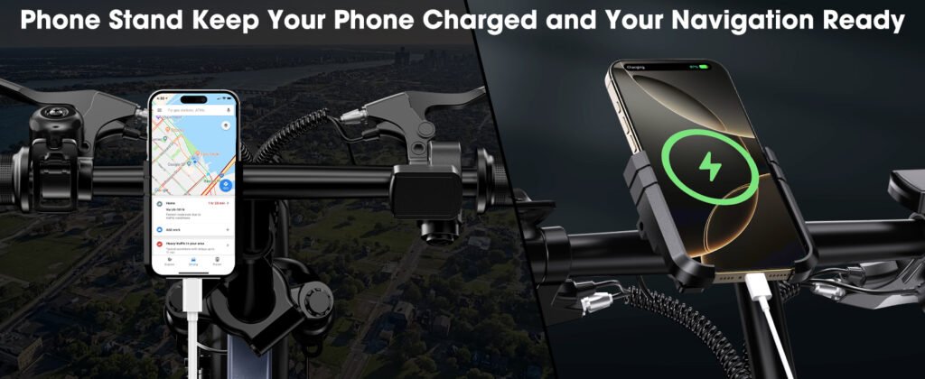 INSDRGN 14 inch folding electric bike with phone charging