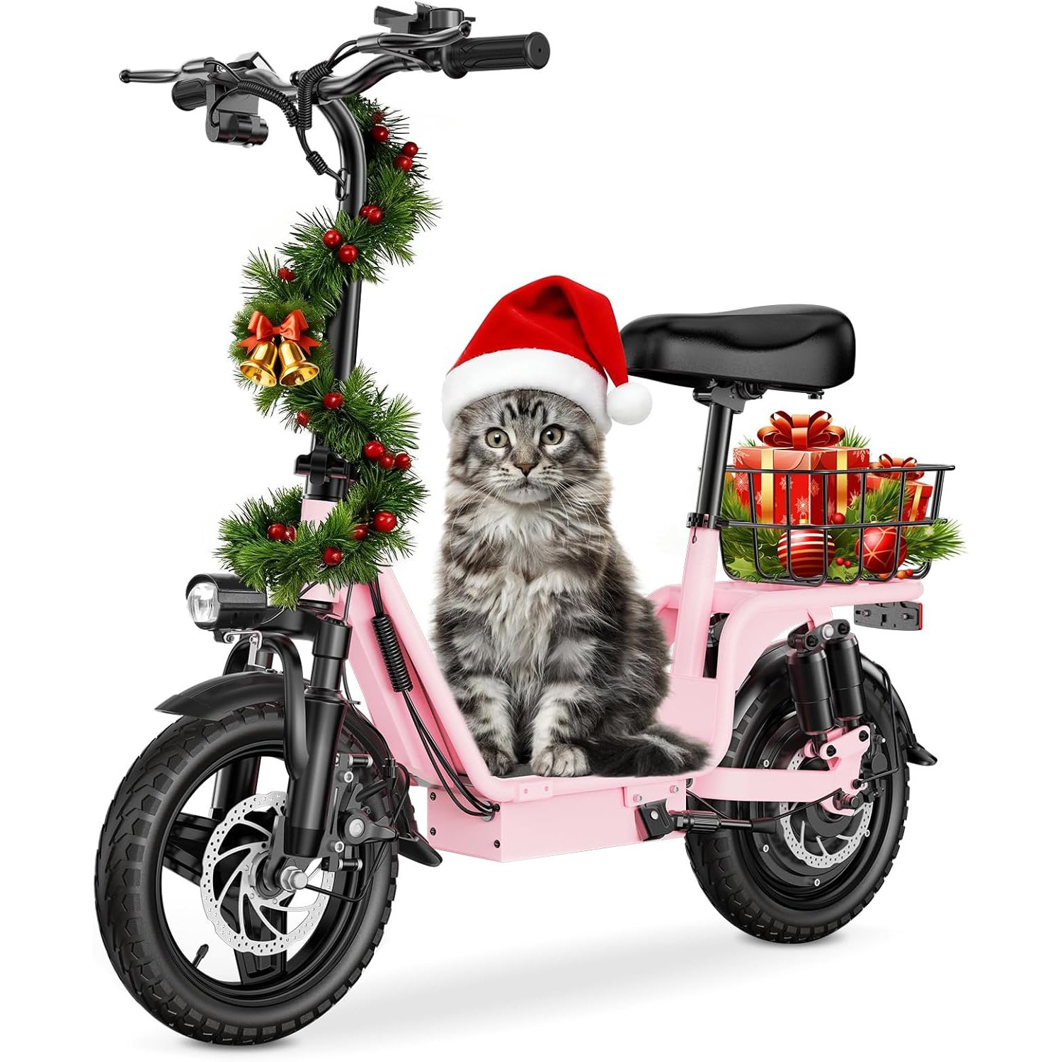 INSDRGN C14 Electric Scooter with Seat (Pink)